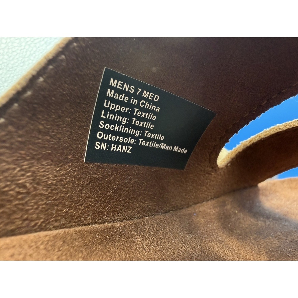 Cliffs by White Mountain Mens 7 Womens Size 8.5M Tan Two Strap Slip On Sandals - Picture 8 of 10